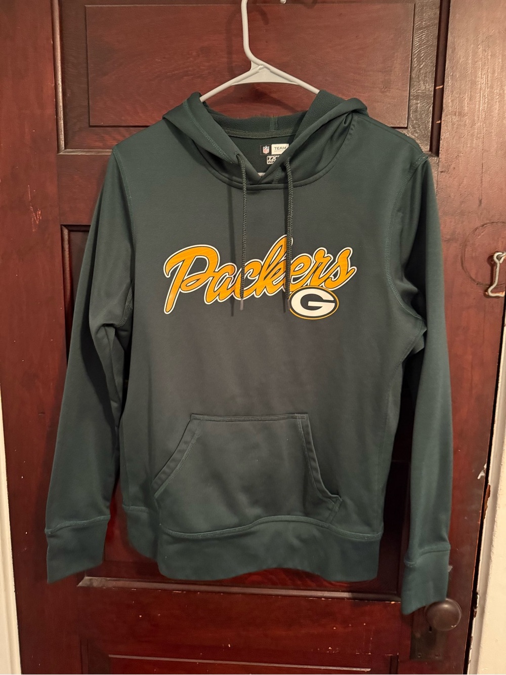 Green Bay Packers Women's Green Hooded Pullover Sweatshirt NFL Wisconsin